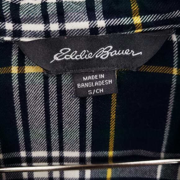 Eddie Bauer Flannel Womens Small Multicolor Plaid Long Sleeve Button Up Shirt - Picture 6 of 6